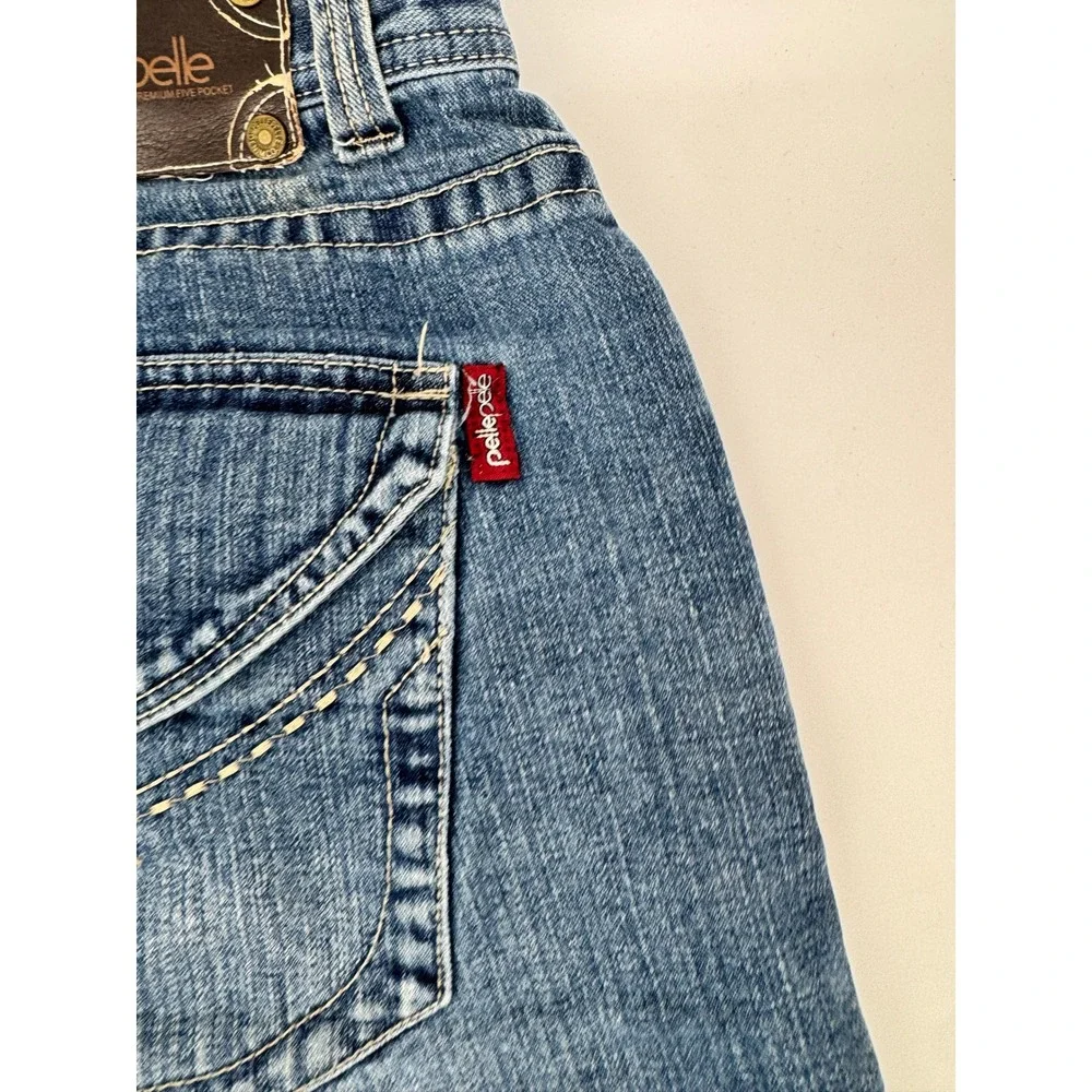 Pelle Pelle Baggy Denim‎ Shorts Mens 30 Blue Y2K Streetwear Jorts Relaxed Fit